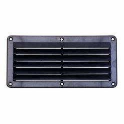 Hatches And Vents BLA 260x125mm Black Plastic Rectangular Louvre Vent