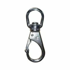 Rigging Blueline Stainless Snap Hook Swivel Eye 100mm