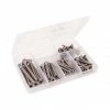 Fasteners Watersnake Pan Flat Head Screw Kit 68Pcs