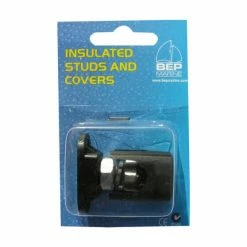 Marine Electrical BEP Single Insulated 6mm Stud With Black Cover