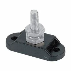 Marine Electrical BEP Single Insulated 6mm Stud Black