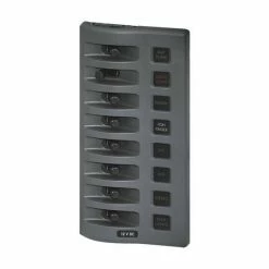 Marine Switch Panels Blue Sea Systems 6 Way WeatherDeck Gray Switch Panel - Fused