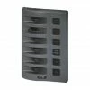 Marine Switch Panels Blue Sea Systems 8 Way WeatherDeck Gray Switch Panel - Fused -Boat Parts and Fit Outs shop BCF 620008 hi res