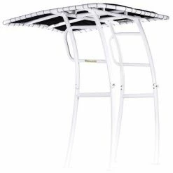 Biminis And Launchers Fishmaster White T-Top Pro With Black Top
